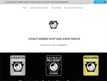 Tablet Screenshot of loyaltybarber.com